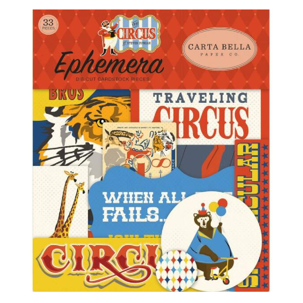Carta Bella Circus Ephemera Die Cut Cardstock