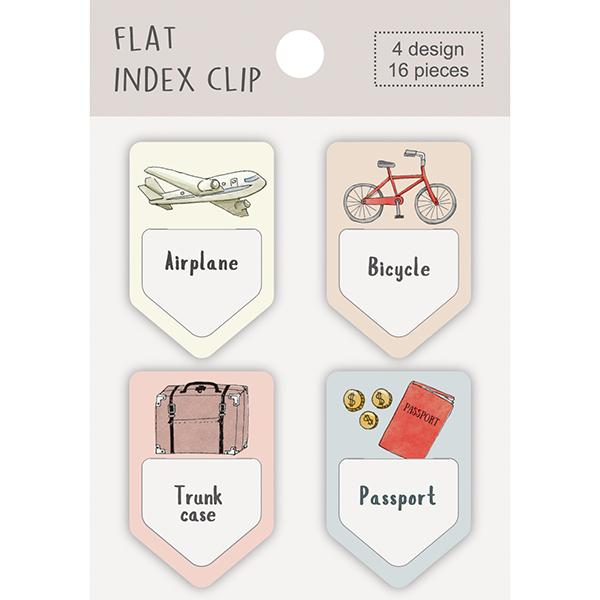 Flat Index Clip Travellers