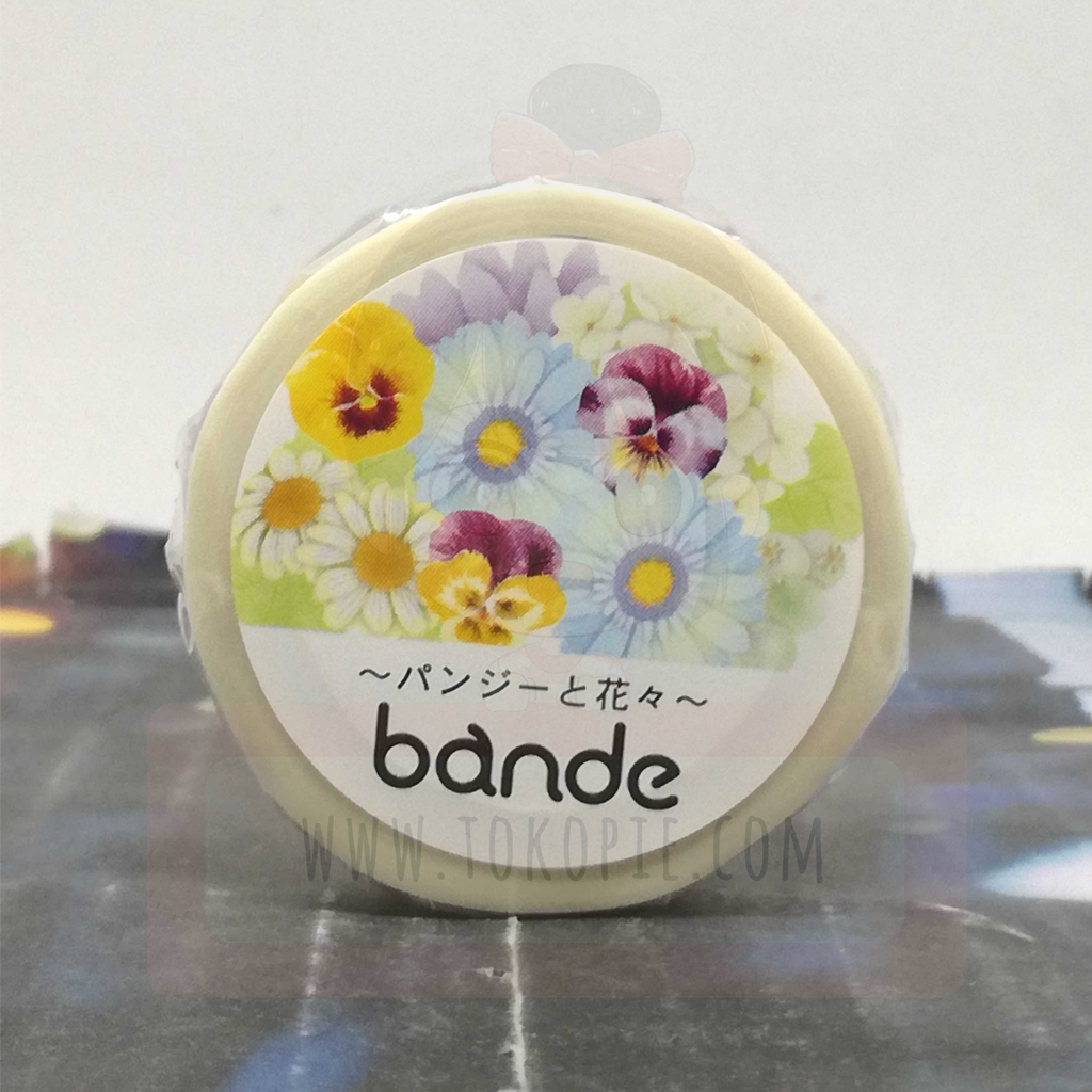 Bande March'e Masking Tape - Pansies And Flowers