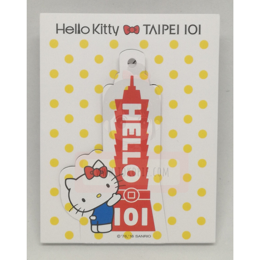 Sanrio Hello Kitty X Taipei 101 Mini Bookmark Note