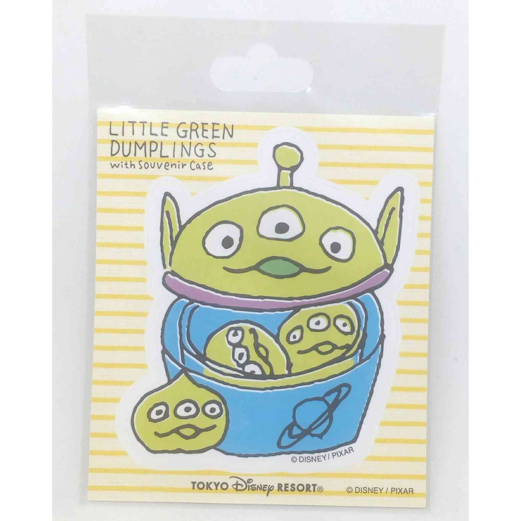 Tokyo Disney Resort Little Green Dumpling Alien Sticker