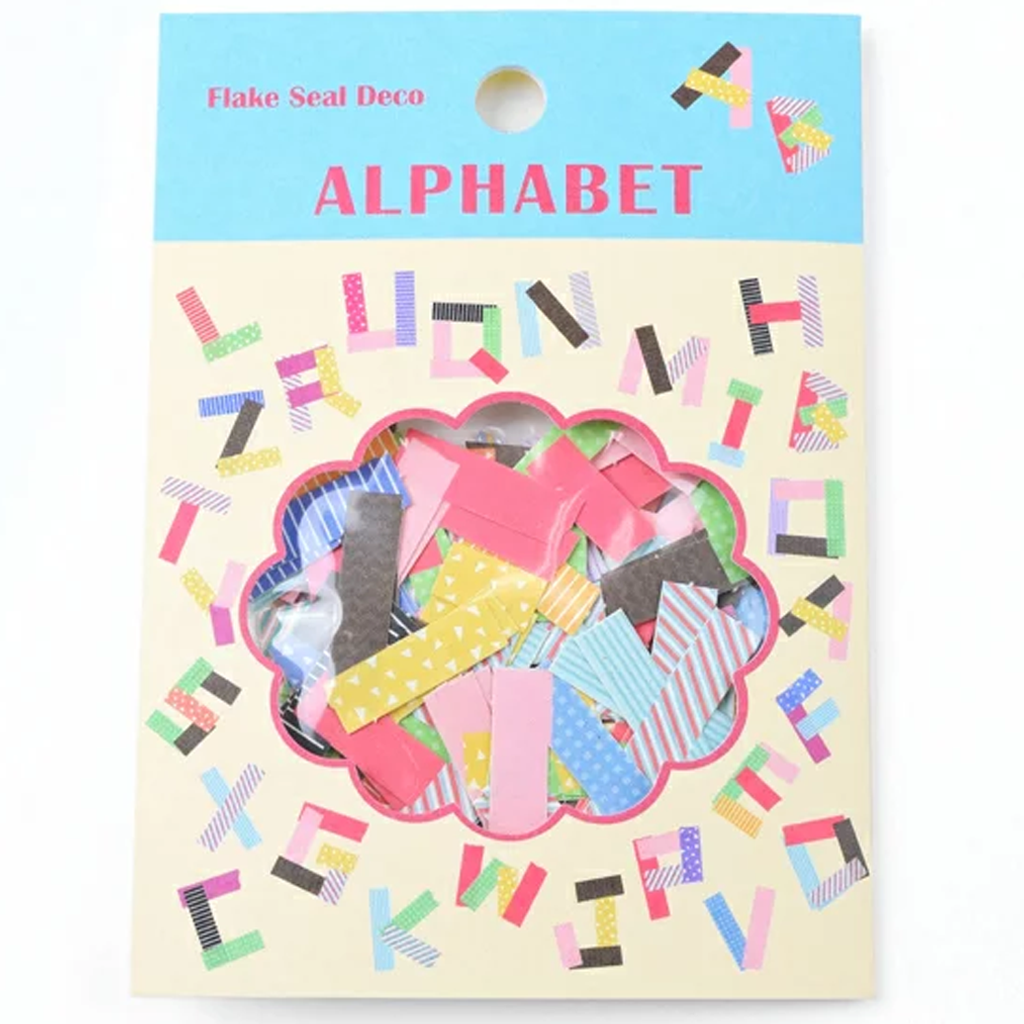 Z & K Flake Seal Deco Sticker Alphabet