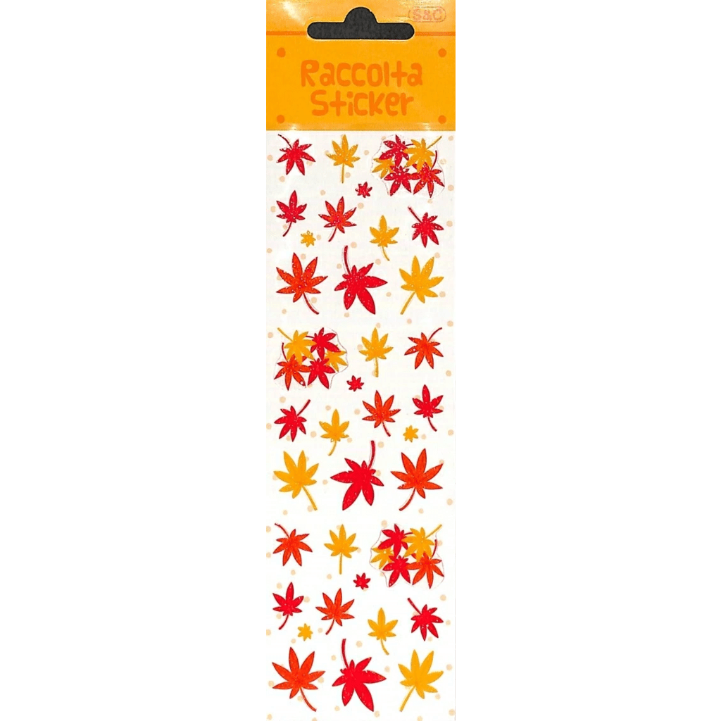 S & C Raccolta Sticker Maple Leaves