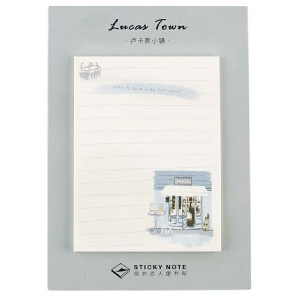 Lucas Town Convenience Shop Sticky Note