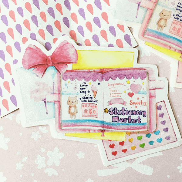 Asako Stickers Candy Style Diary