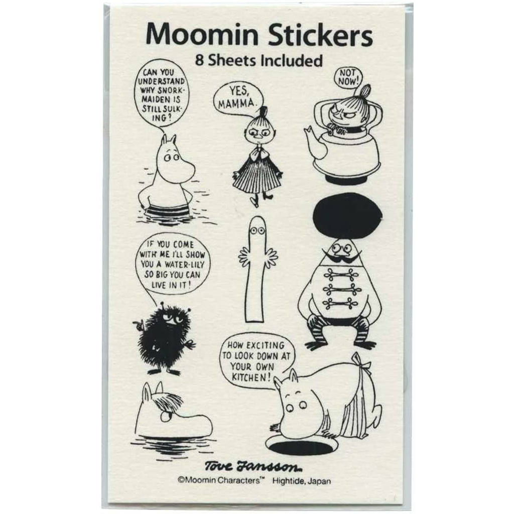 HIGHTIDE Moomin Yes Mamma Black Stickers