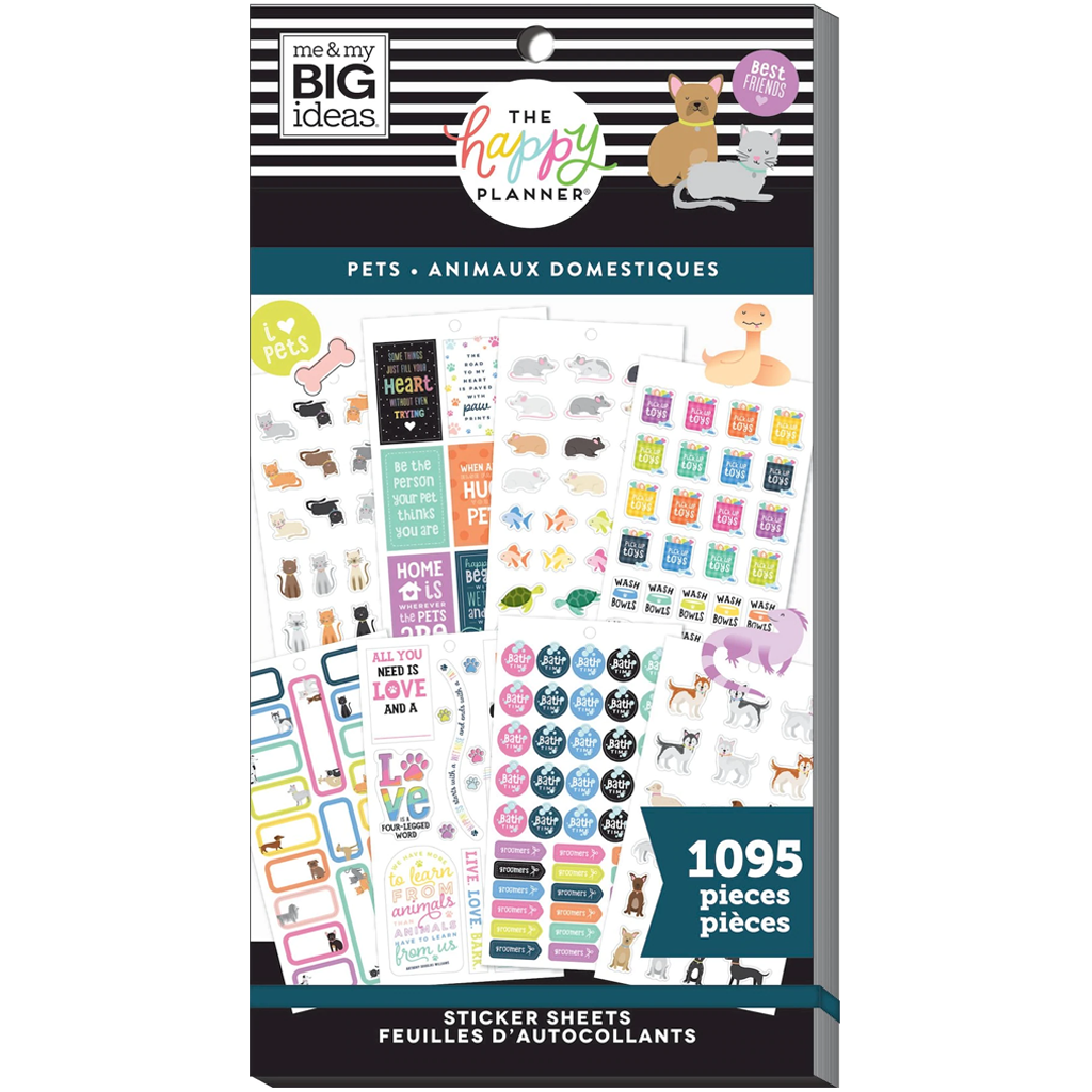 The Happy Planner Value Pack Stickers - Fur Babies