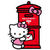 Postacollect Hello Kitty Letter Postcard