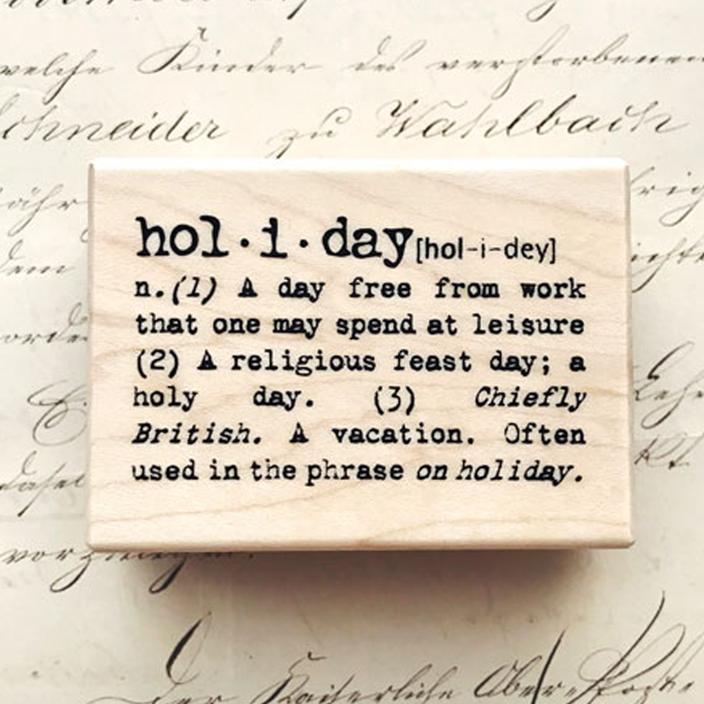 Micia Rubber Stamp - English Holiday