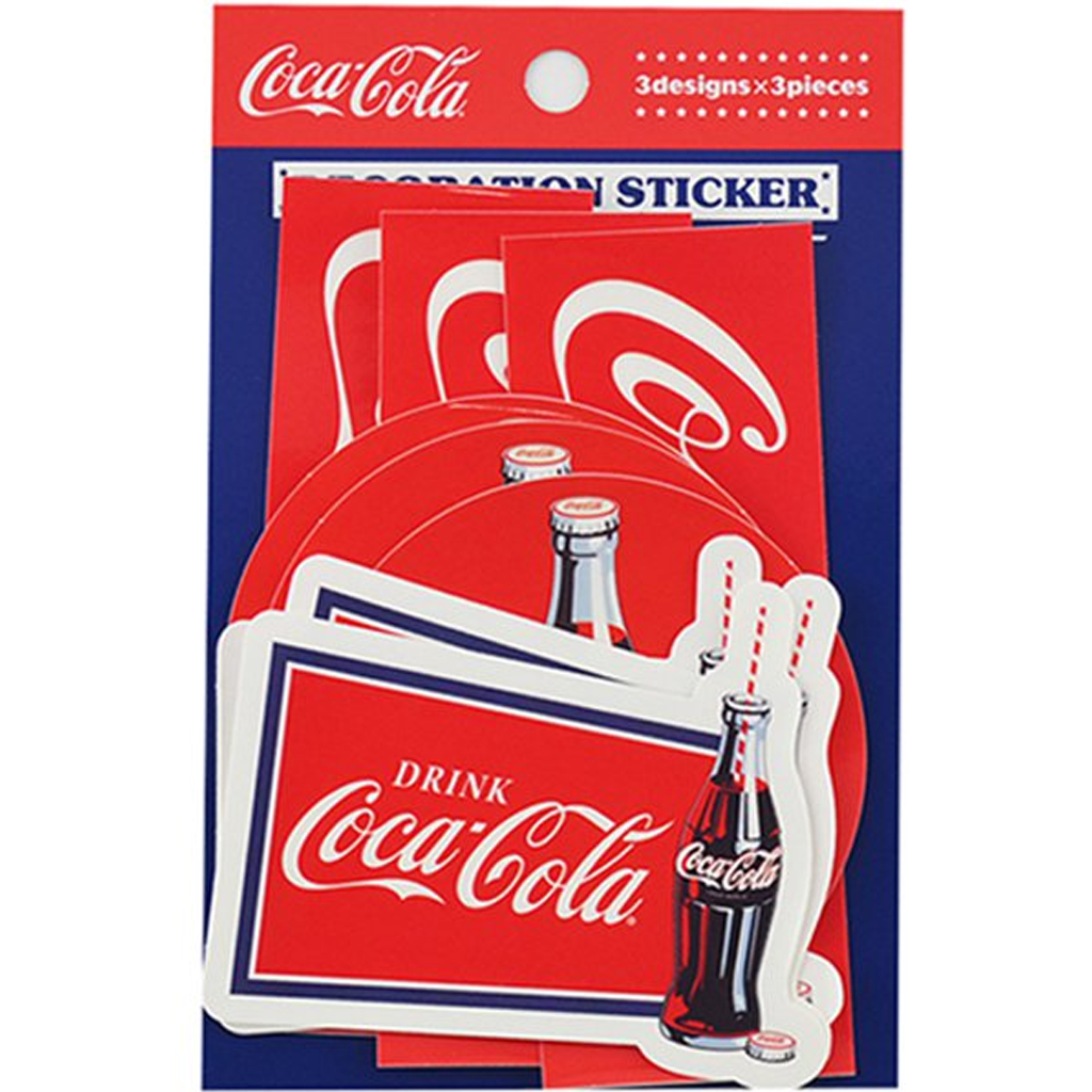 Sakamoto Coca-Cola Decoration Sticker Navy