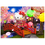 Sanrio Hello Kitty 3D Postcard Night Cherry Blossom Walk