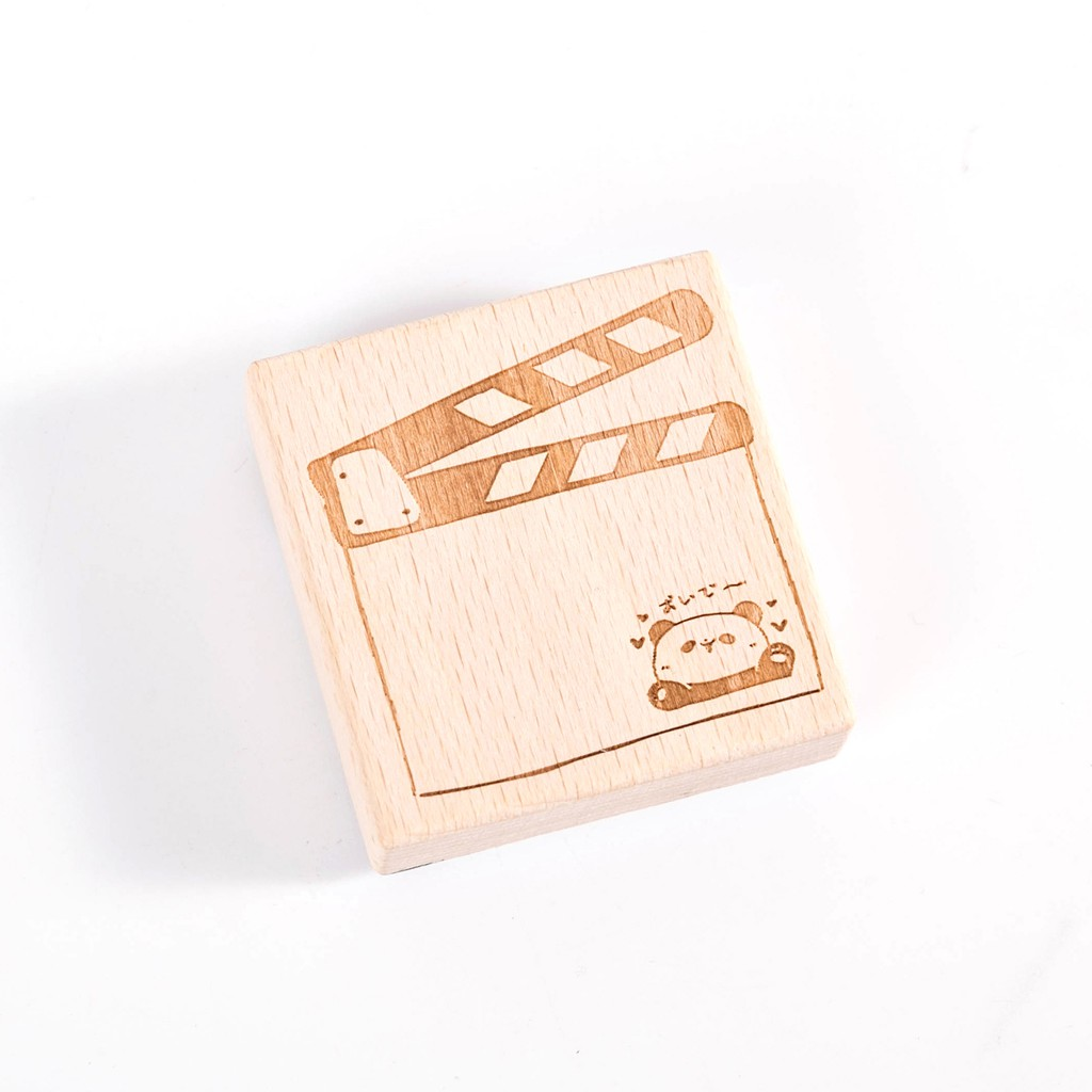 Mo.Card Wooden Stamp - Panda Cast