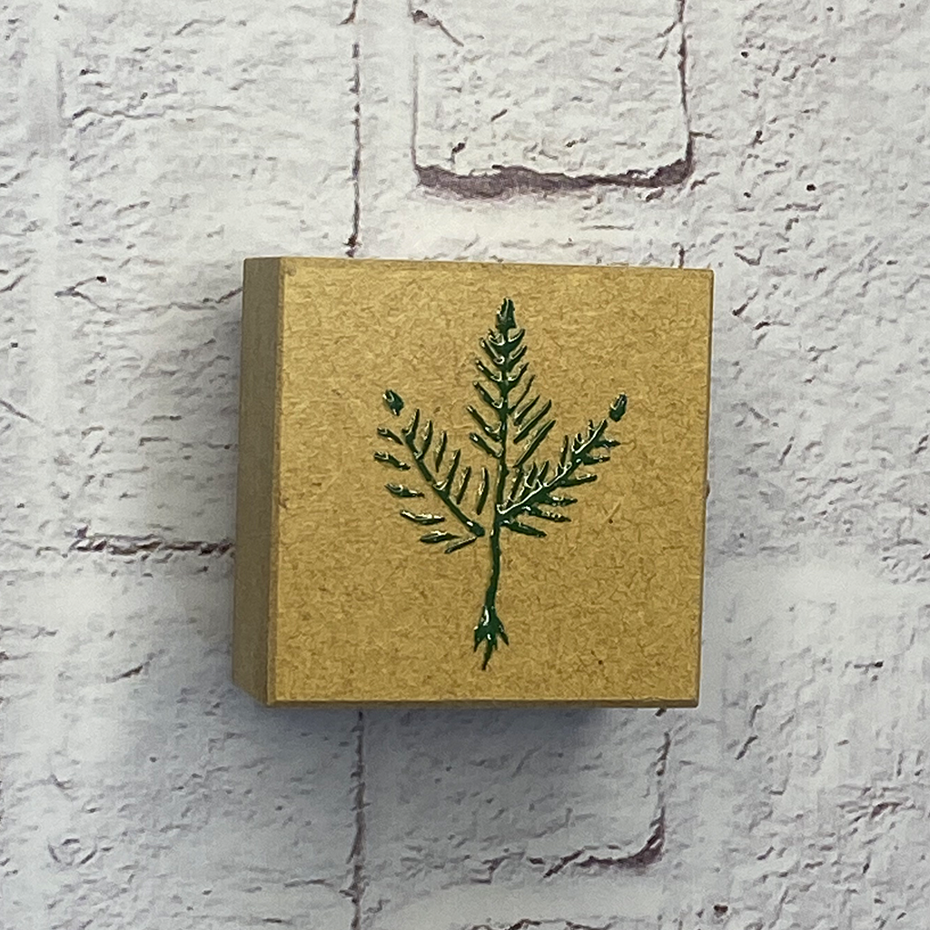 Japan Original Rubber Stamp - Pine Leaves