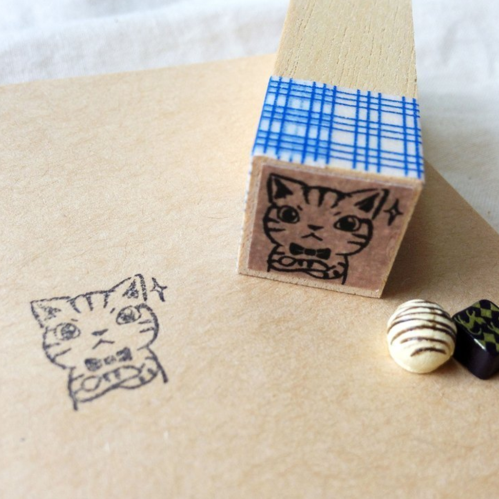 Tuzhuilixiaoyi Rubber Stamp - Serious Cat