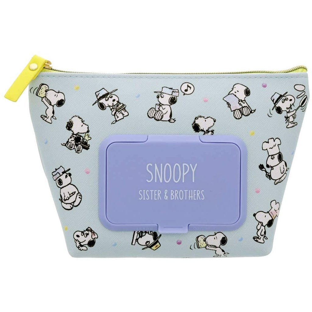 Peanuts Snoopy Seepo Pouch With Sheet Case Sister & Brothers