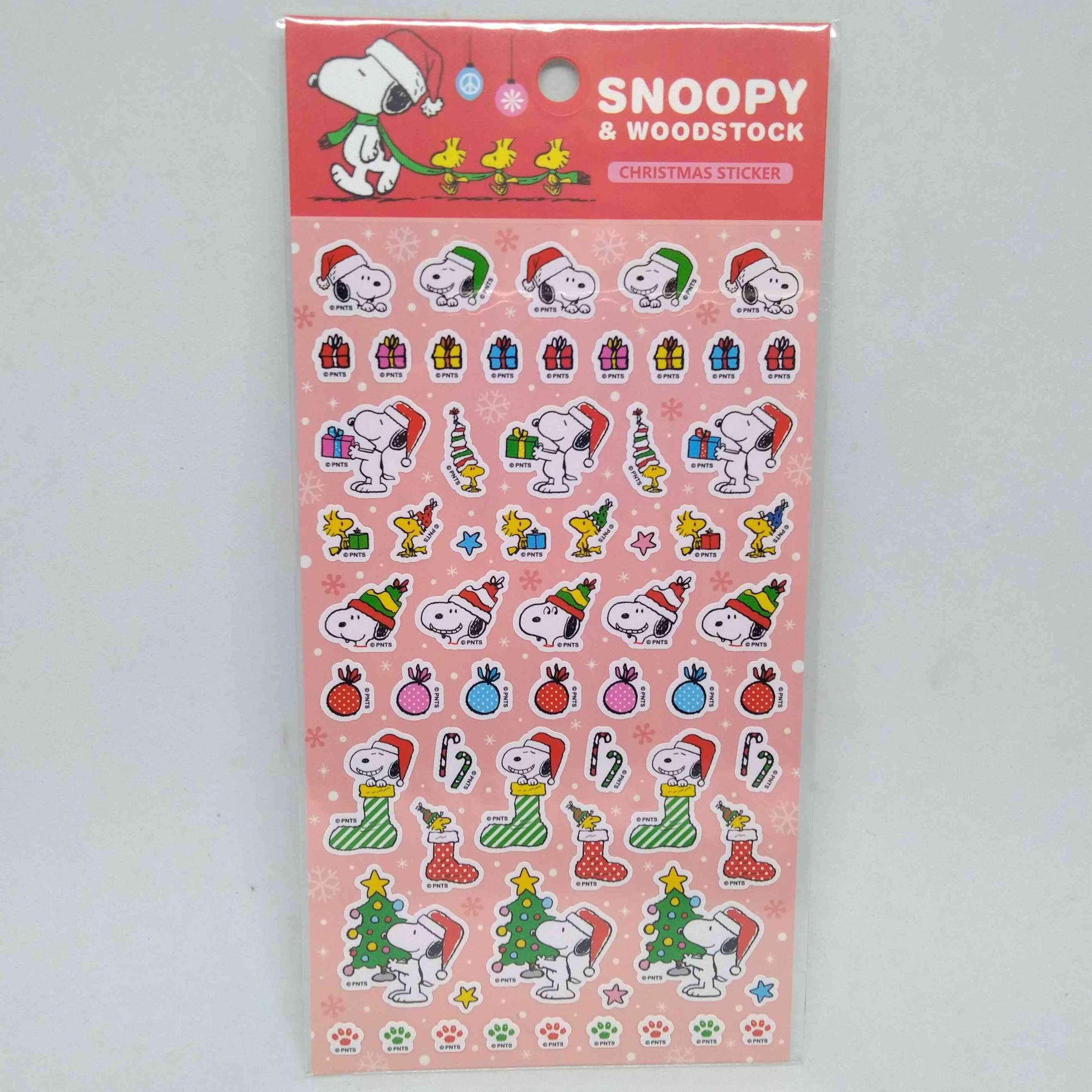 Snoopy & Woodstock Christmas Sticker