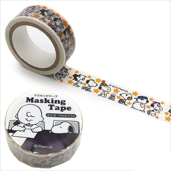 Peanuts Masking Tape Snoopy With Yellow Star