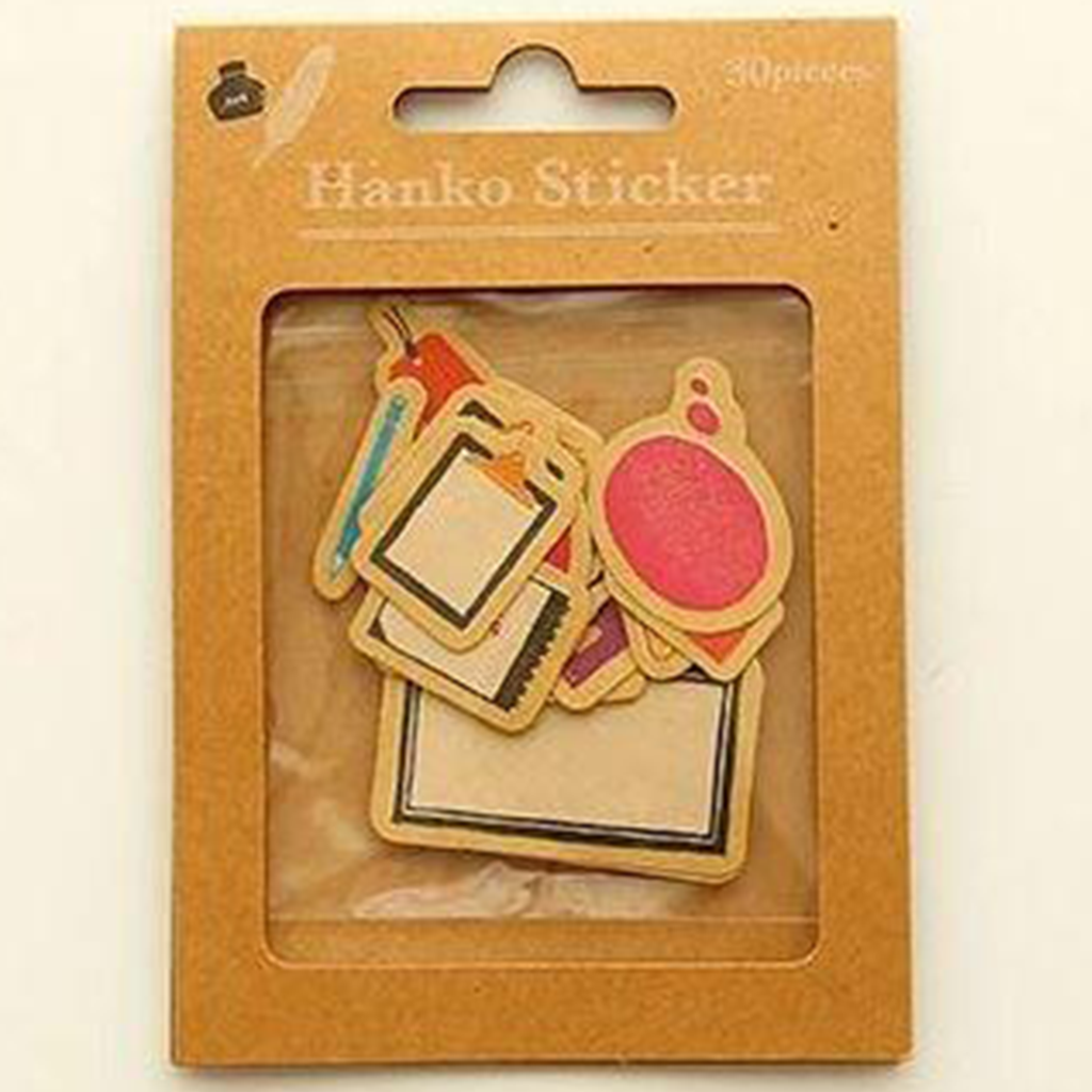 S & C Hanko Flake Sticker School Stationery