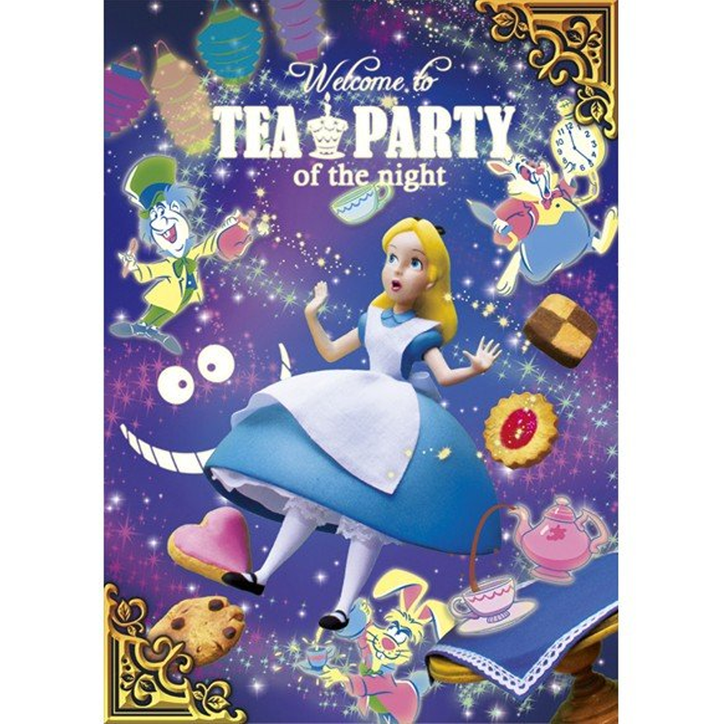Disney Alice In Wonderland 3D Postcard Tea Party