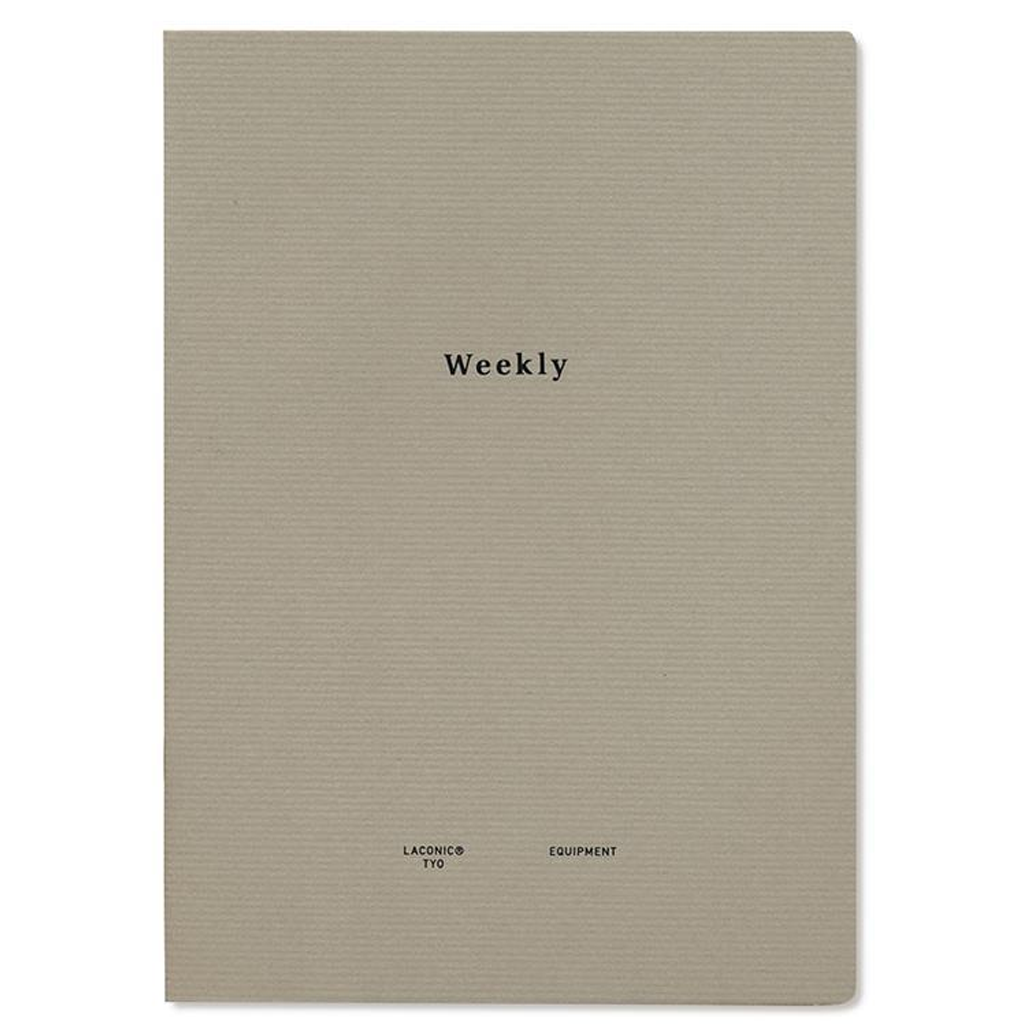 Laconic Style Notebook Weekly Gray