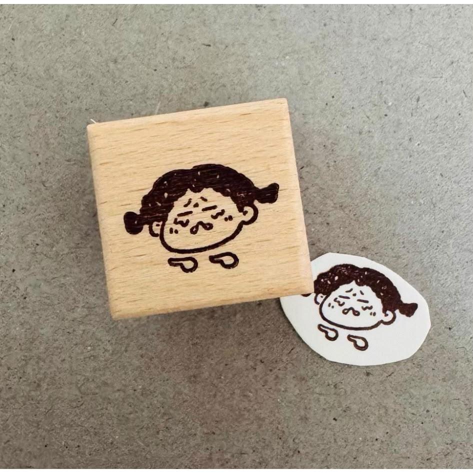 Hao E Wooden Rubber Stamp for Journaling &amp; Decoration