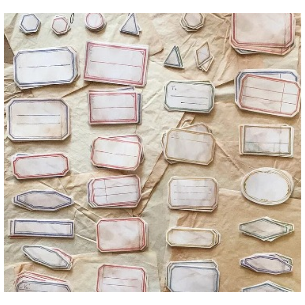 Lin Chia Ning Vintage Label Sticker Box Green