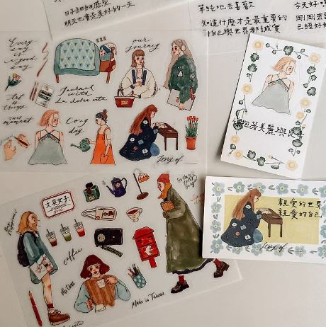 La Dolce Vita Womans Life Transfer Stickers