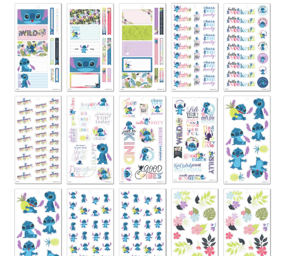 Disney Stitch Value Pack Stickers ALOHA STITCH