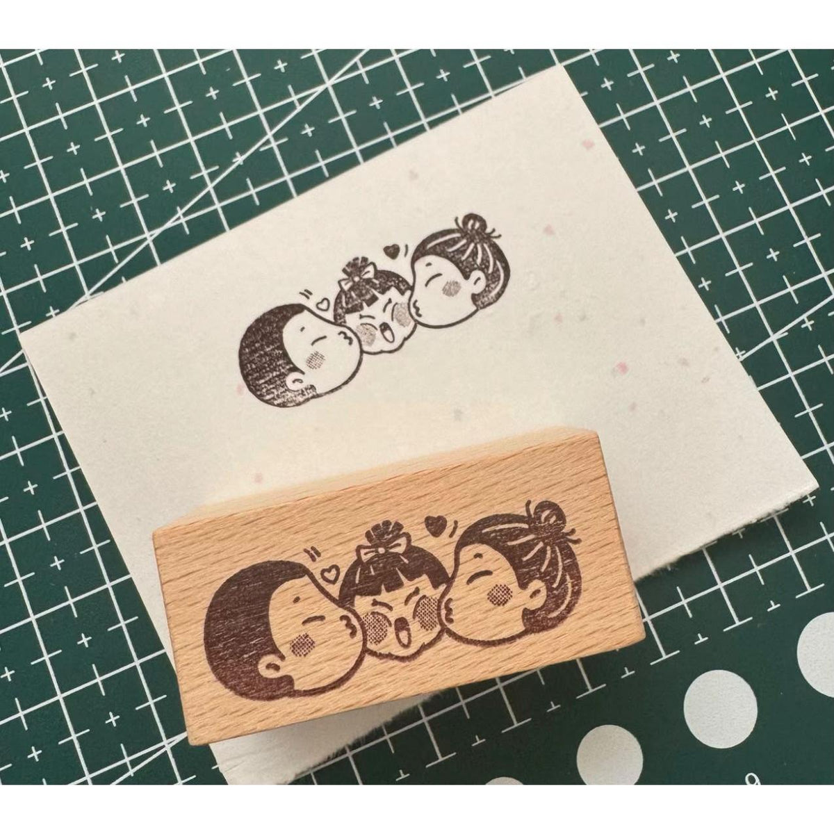Hao E Wooden Rubber Stamp for Journaling &amp; Decoration