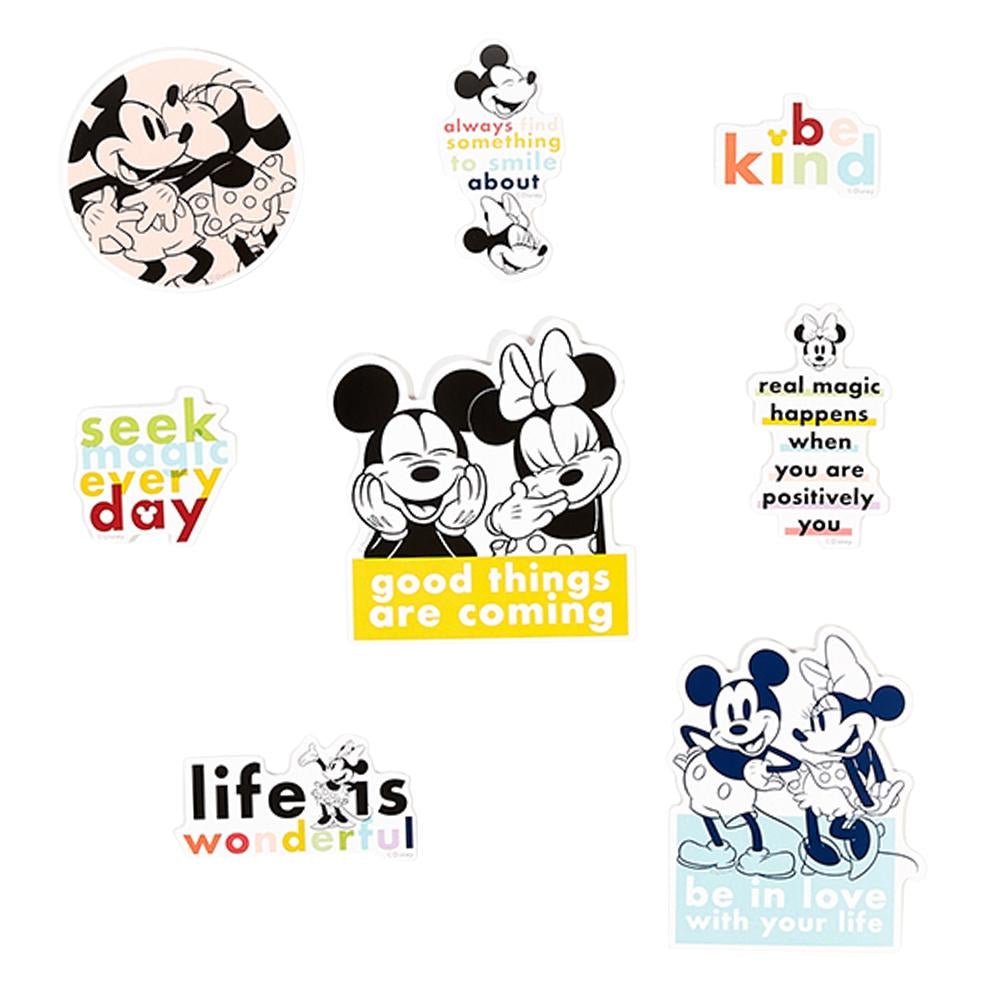 Happy Planner Disney Micke &amp; Minnie Colorblock Die Cut Vinyl Stickers