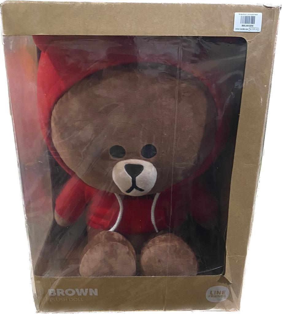 Brown Line Doll - Red Hoodie