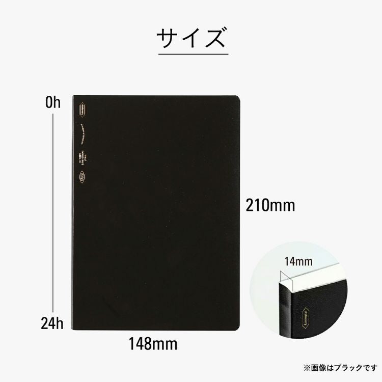 STALOGY Editors Series 365 Days Notebook Black A5 Size