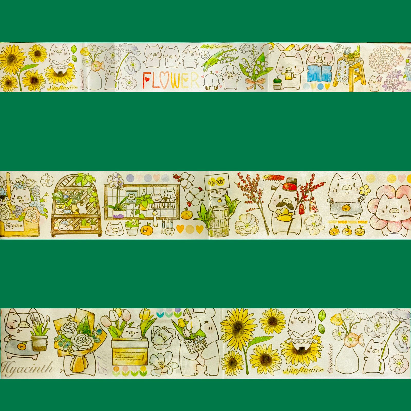 Lulu Penguin 100cm Cute Fat Animals Washi Sampler