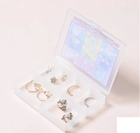 Sanrio pill case with partitions