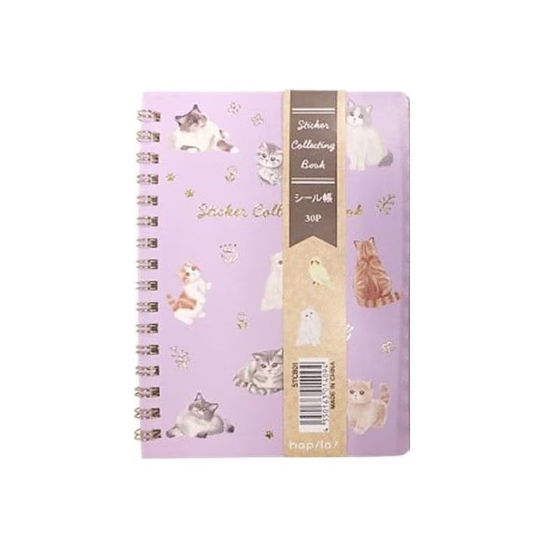 Hapila! Sticker Collecting Book 30 Pages - Cats