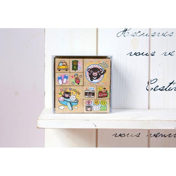 Minicute stamp set - Travel