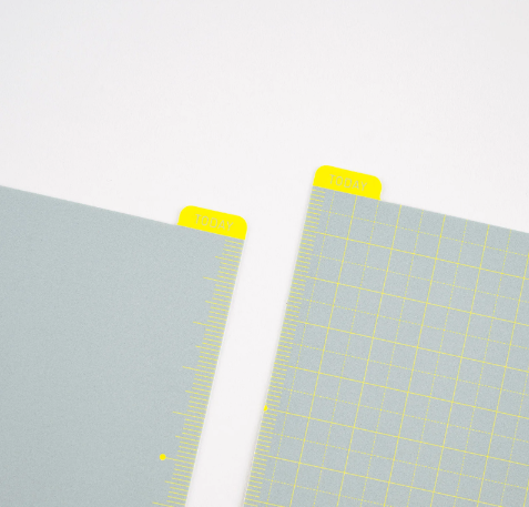 Hobonichi 2025 Pencil Board Ice Gray x Yellow