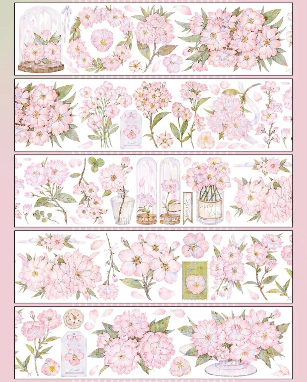MEM Studio 100cm Pet Sampler Pink Soft Flower