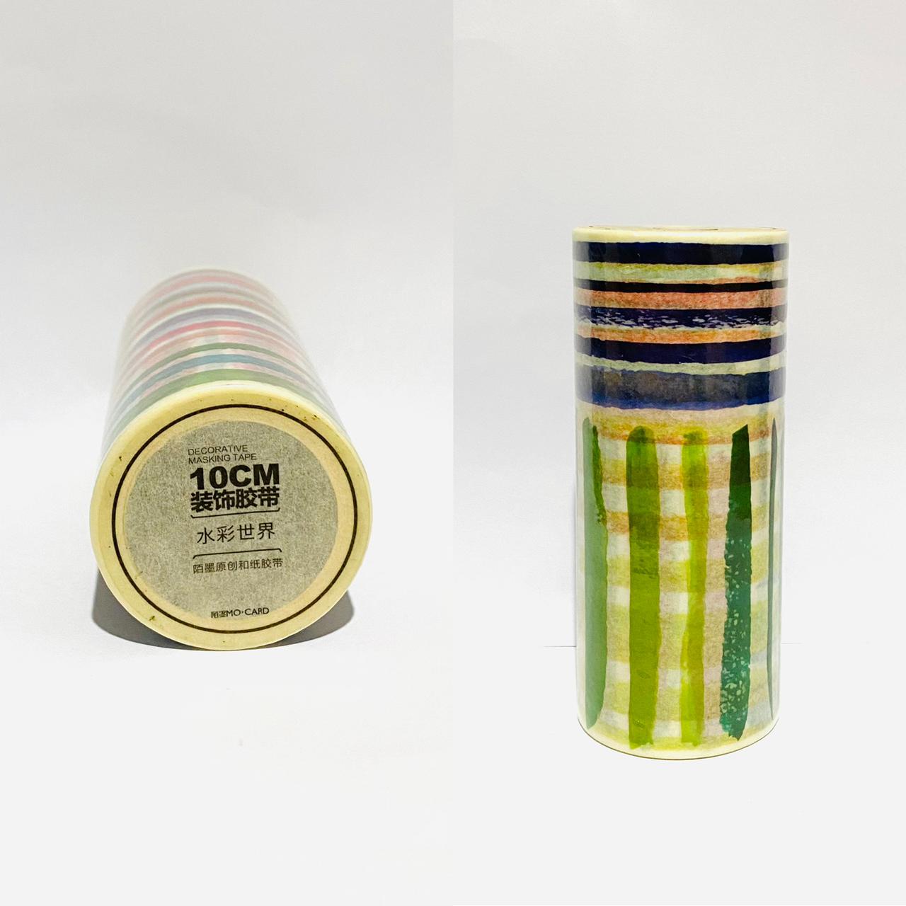 Mo Card Washi Masking Tape - Watercolor World