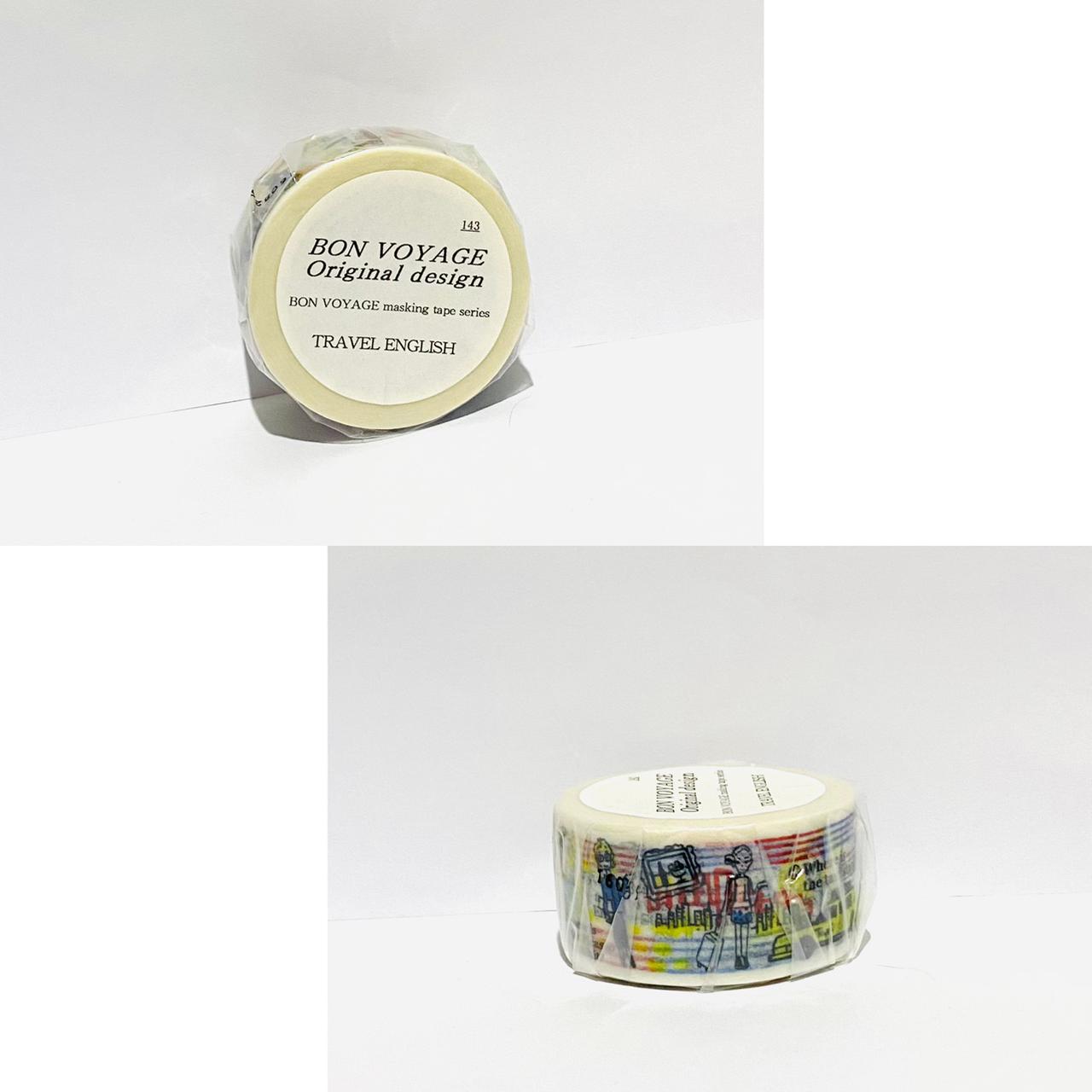 Bon Voyage Washi Masking Tape - Travel English