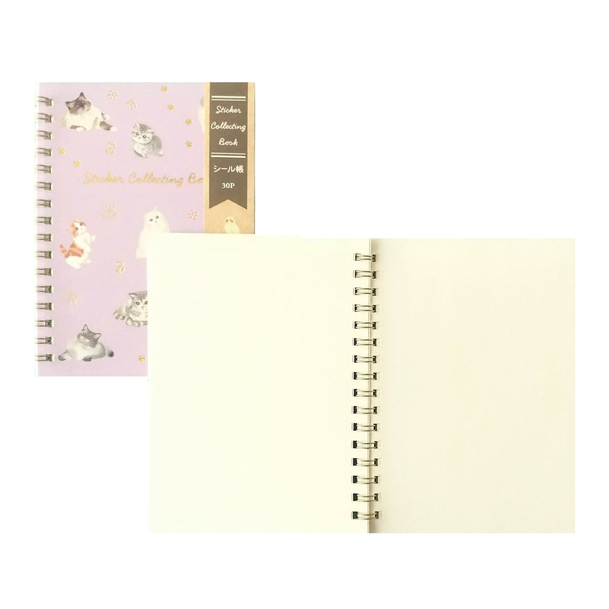 Hapila! Sticker Collecting Book 30 Pages - Cats