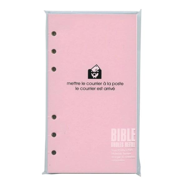 Bible 6 Holls Refill Blank Pastel Assortment