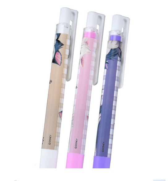 Disney Juice Up Gel Pen 3pcs Set - Marie Cat &amp; Figaro &amp; Lucifer