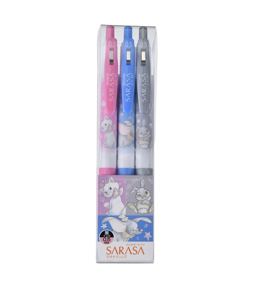 Sarasa Disney Clip Gel Pen 3 Set 0.5mm