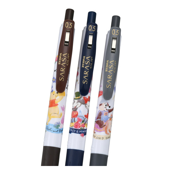 Sarasa Disney Clip Gel Pen 3 Set 0.5mm