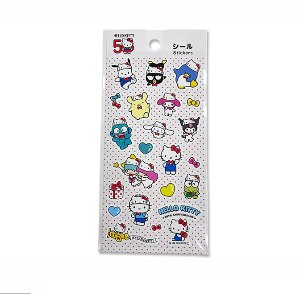 Sanrio Characters Sticker 50th Anniversary