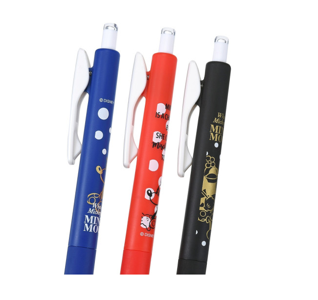 Sarasa Nano Disney Clip Gel Pen 3 Set 0.3mm - Minnie Mouse