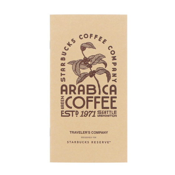 Travelers Notebook Starbucks Reserve Roastery Refill ARABICA Blank