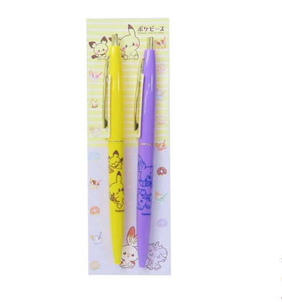 Pokemon Gold Clip Ball Pen Set Sweets Shop Pokepeace