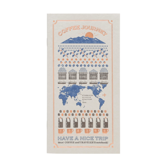 Travelers Notebook Starbucks Reserve Roastery Refill JOURNEY Dot Grid